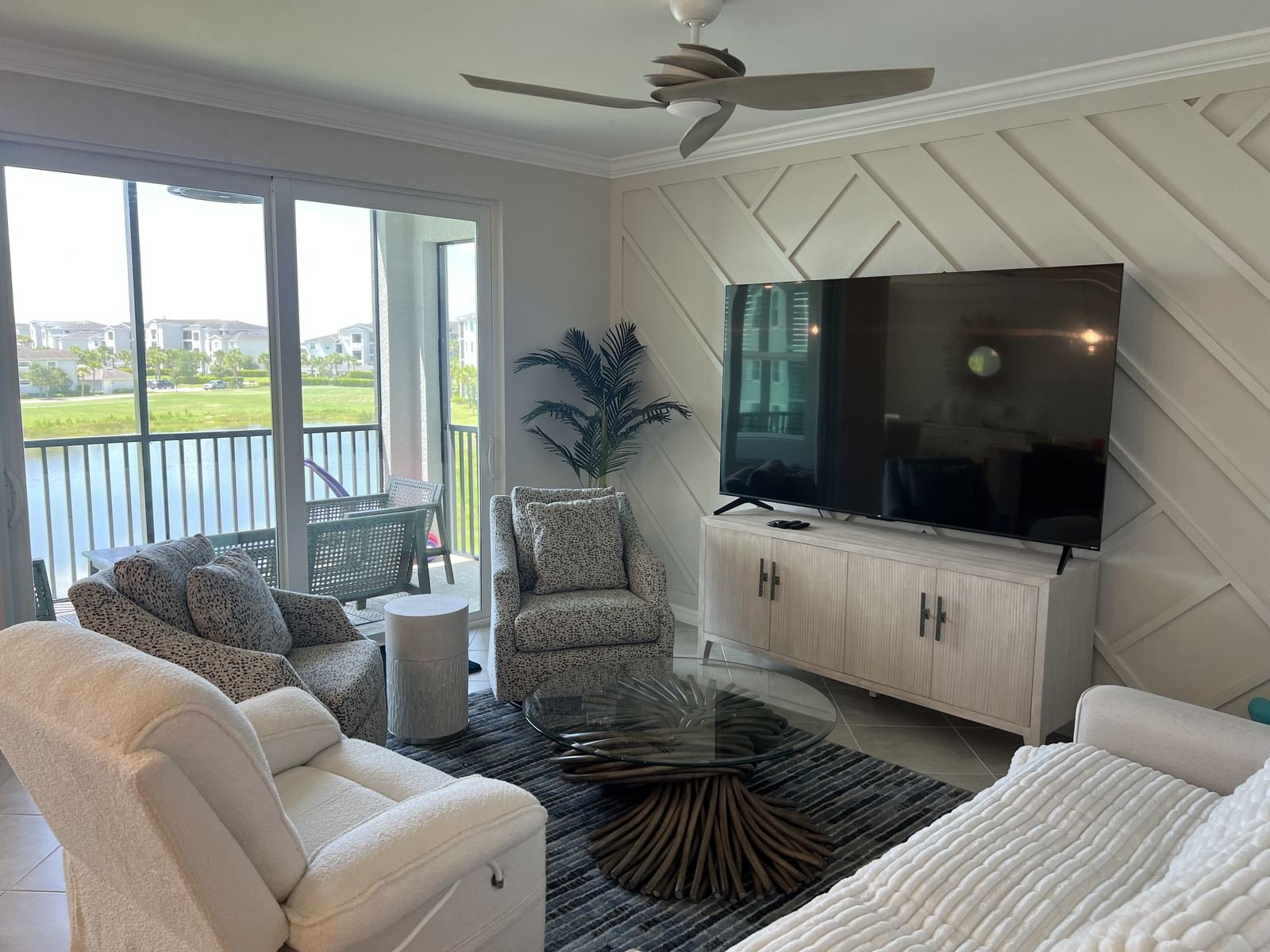 Living room with TV