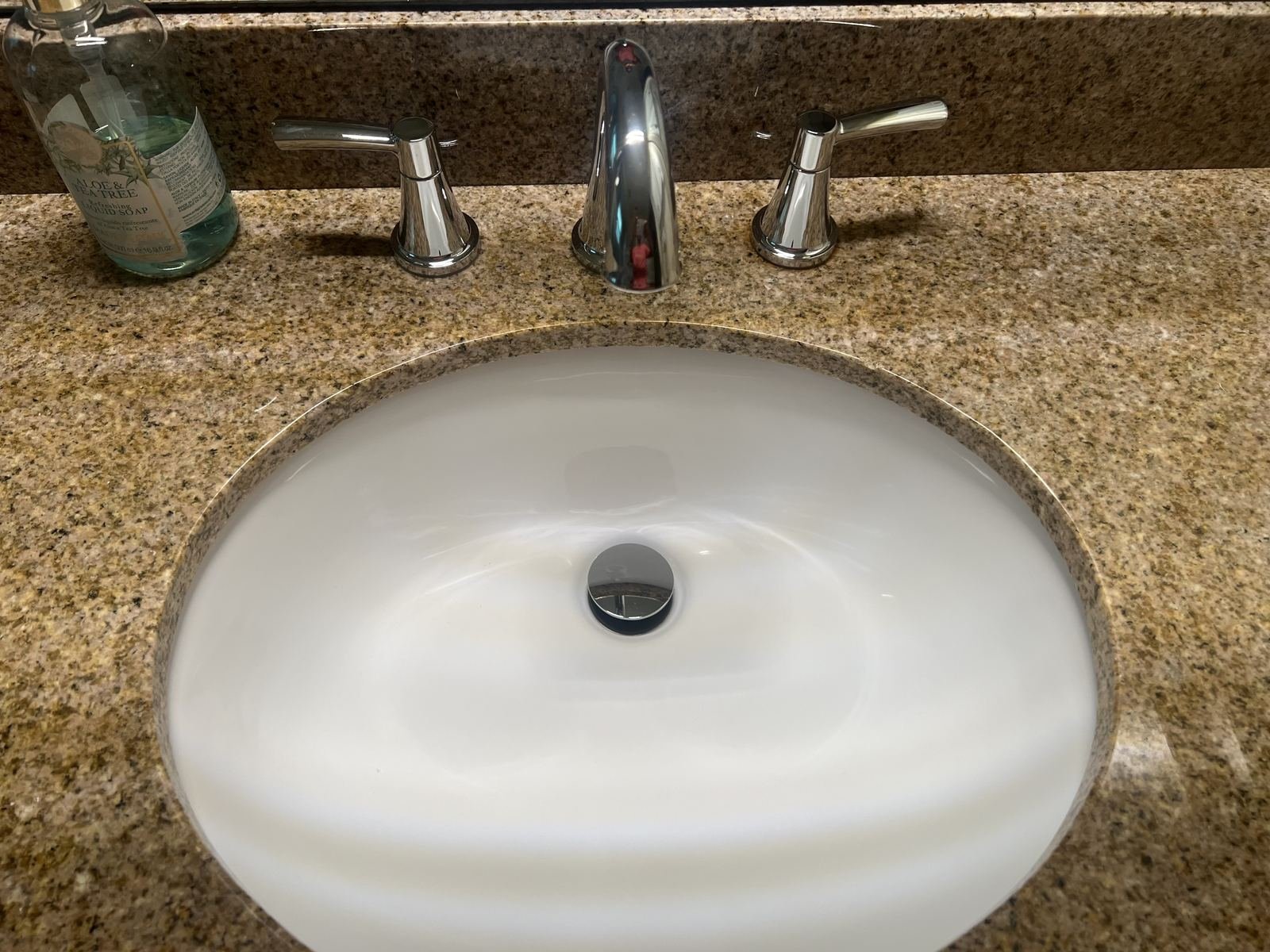 Bathroom sink detail